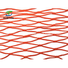 Factory Machining Customized Raschel Red HDPE Knotless Fall Arrest Net, Construction Safety Catch Net, Anti-Falling Netting